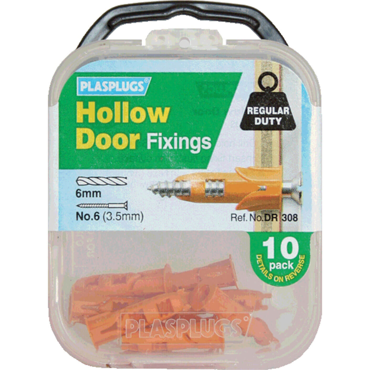 Plasplugs Hollow Door Fixings Pack of 10 Price Comparisons | Compare The Build