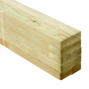 Wickes Treated Sawn Timber - 19 x 38 x 2400mm - Pack of 10 Price Comparisons | Compare The Build