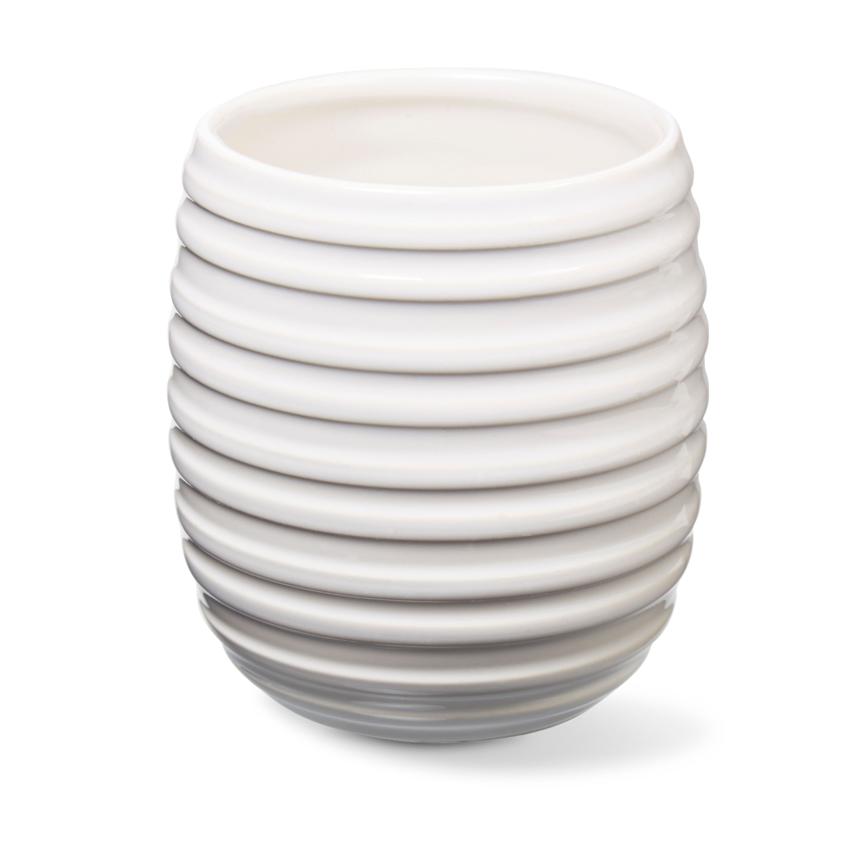 White Stripe Ceramic Tealight Candle Holder Price Comparisons | Compare The Build