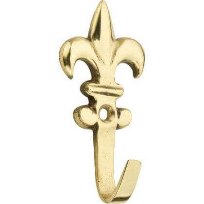 Fleur De Lys Single Robe Hook Lightduty - Brass Price Comparisons | Compare The Build