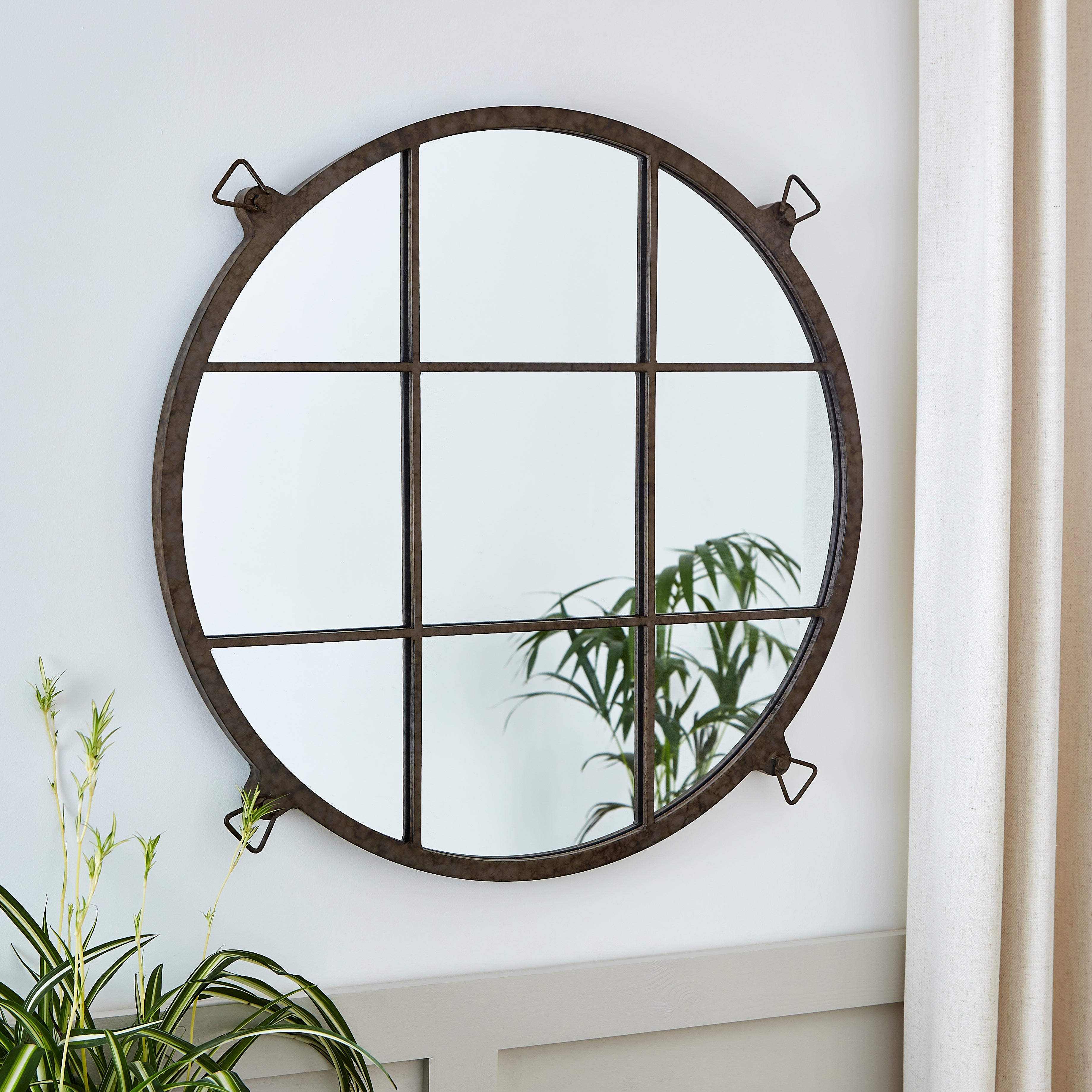 Indoor Outdoor Listera Mirror, 70cm Rust Price Comparisons | Compare The Build