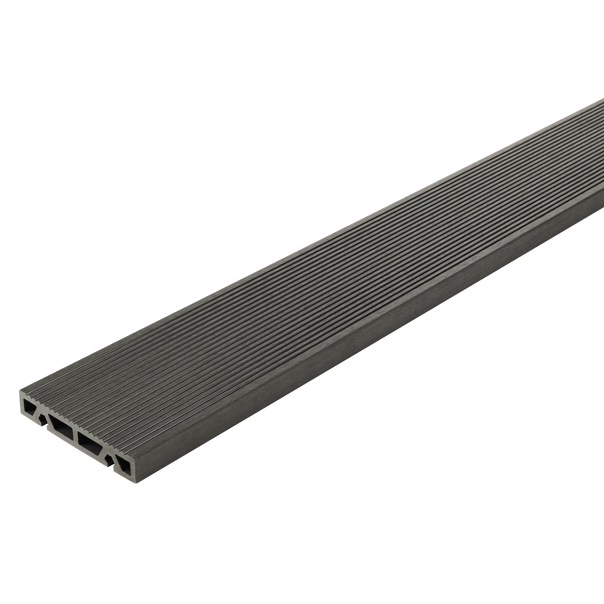 GoodHome Areto Dark Grey Composite Deck Board (L)2.05M (W)120mm (T)21mm, Pack Of 6 Price Comparisons | Compare The Build