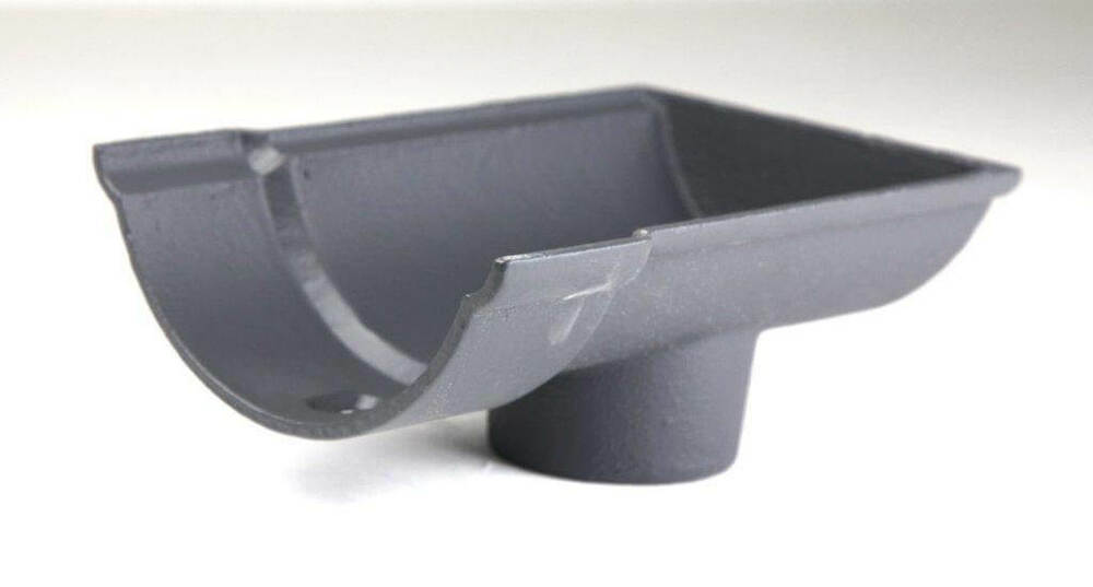Cast Iron Beaded Half Round Gutter Stopend Outlet - 115mm for 65mm Downpipe Primed Price Comparisons | Compare The Build