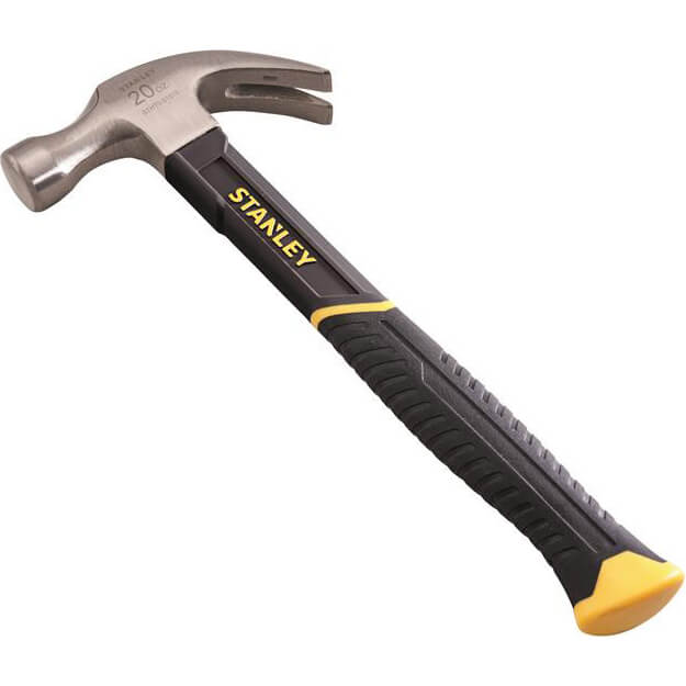 Stanley Fibreglass Shaft Curved Claw Hammer 570g Price Comparisons | Compare The Build