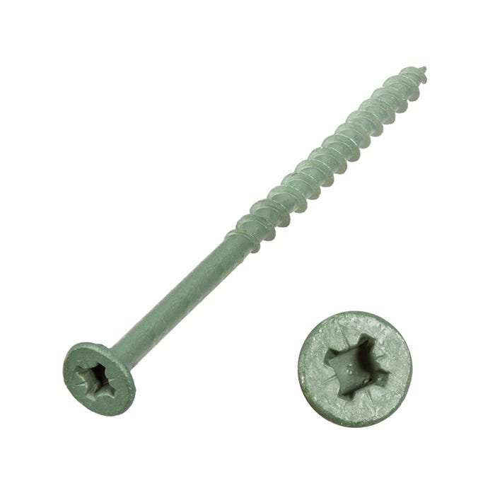 No8 - Decking Screw Countersunk - 2 1/2andquot; x 4.5mm x 60mm Net-Coat - Bag of 125 Price Comparisons | Compare The Build