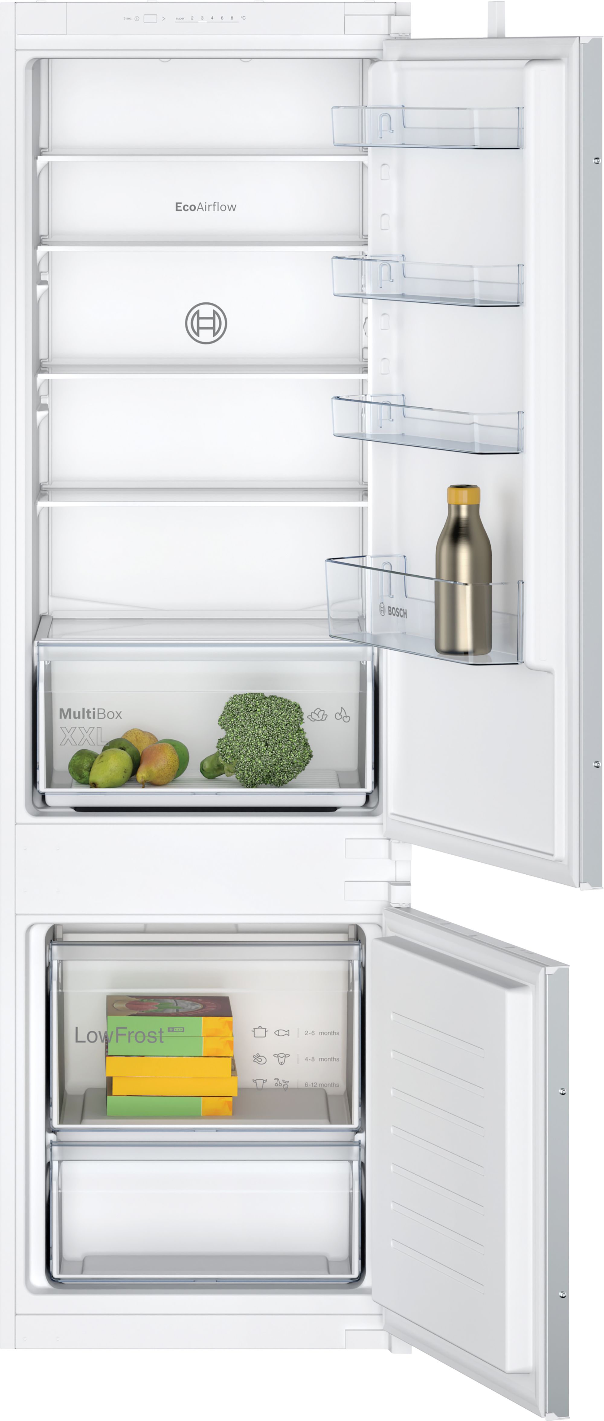 Bosch Kiv87Nsf0G 70:30 White Integrated Fridge Freezer | Compare The Build