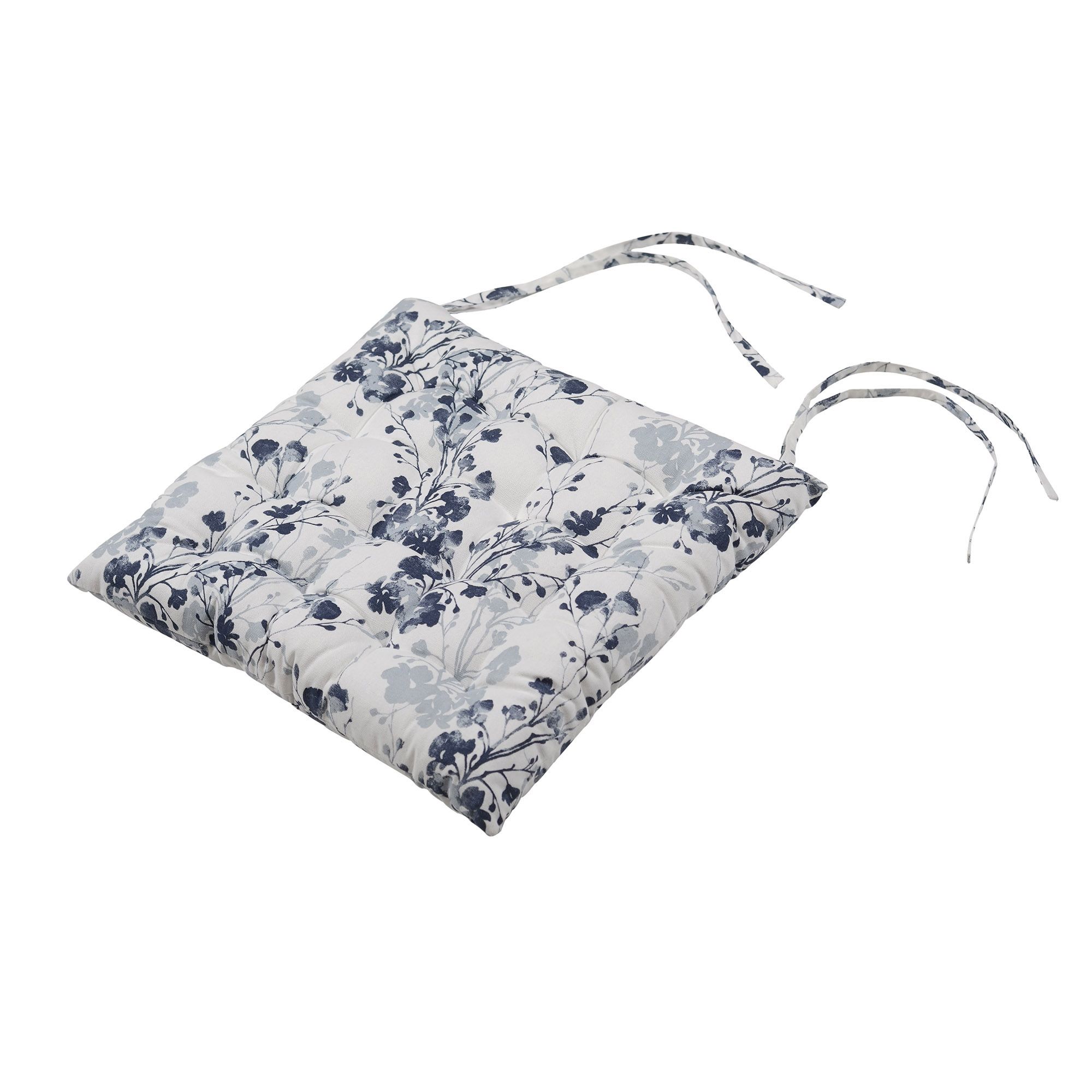 Midnight Navy & White Floral Seat Pad | Compare The Build