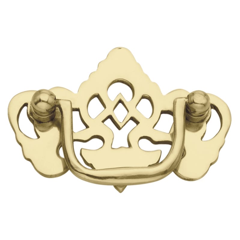 Ornate Eagle Drawer Pull 88mm Polished Brass Price Comparisons | Compare The Build