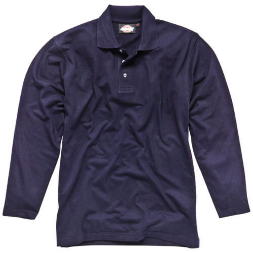 Dickies Mens Long Sleeve Polo Shirt Navy 2XL Price Comparisons | Compare The Build