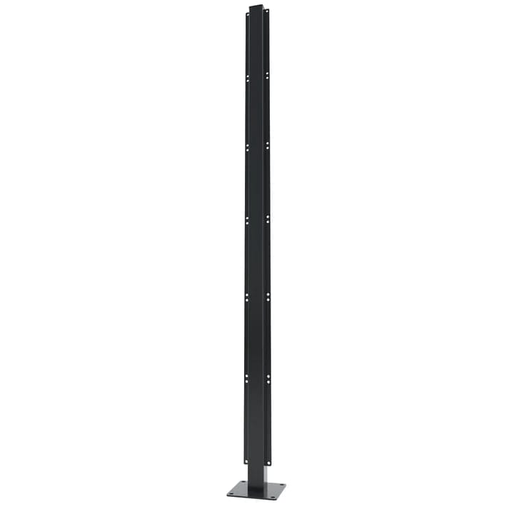 Aluminium Dual Post For Casting For Privacy Screen - 1200mm x 60mm x 60mm Black Price Comparisons | Compare The Build