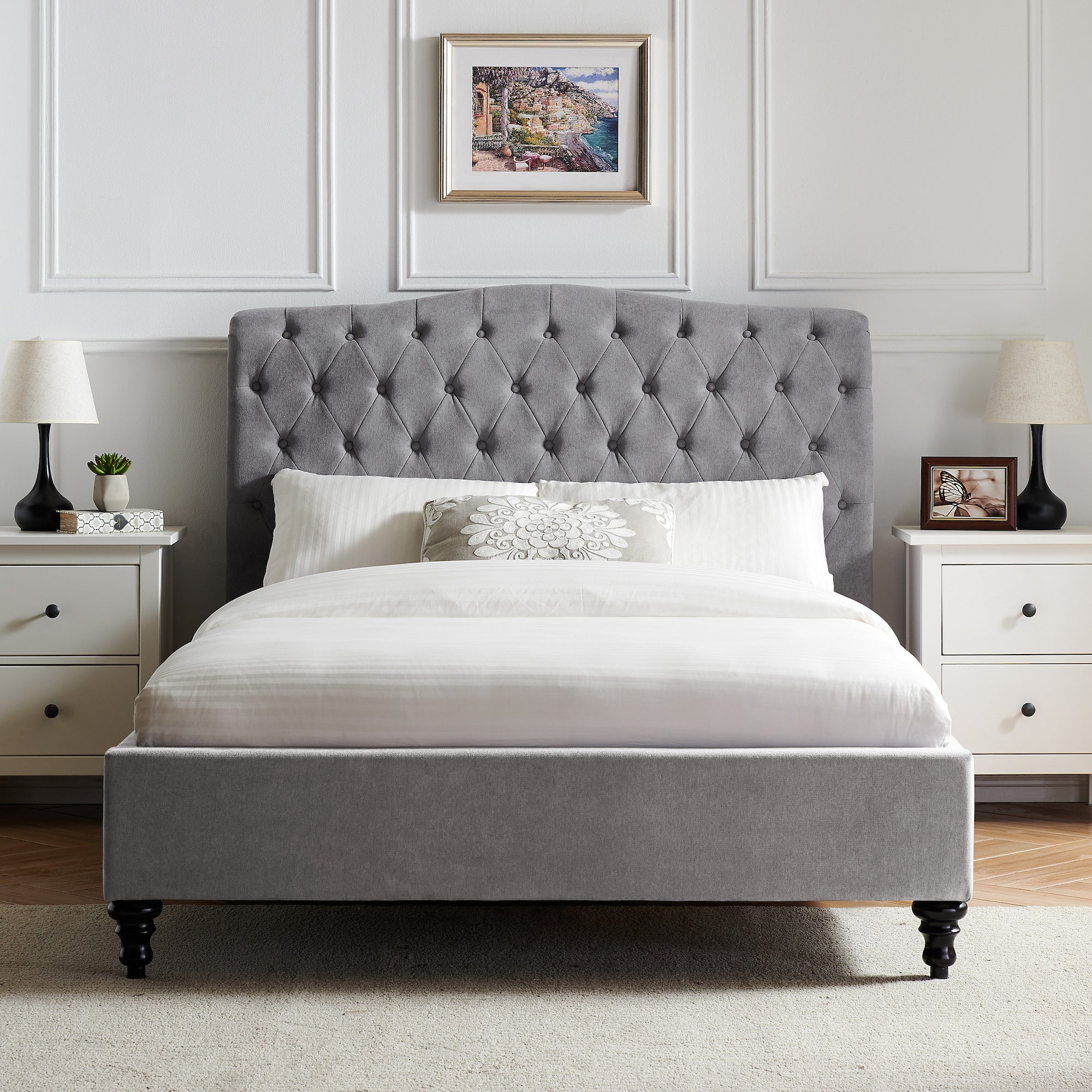 Rosa Bed Grey Grey Price Comparisons | Compare The Build