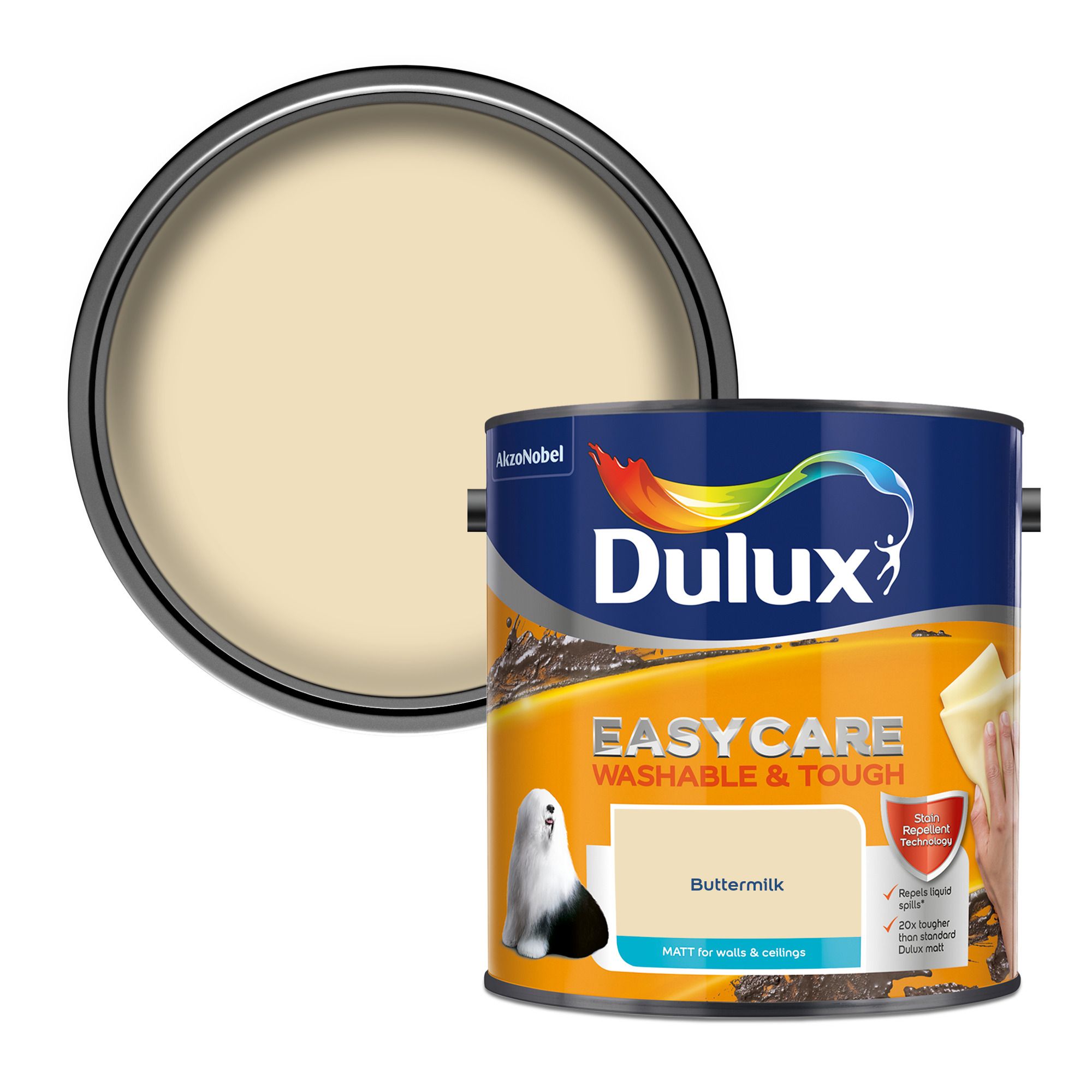 Dulux Easycare Washable & Tough Buttermilk Matt Paint - 2.5L Price Comparisons | Compare The Build