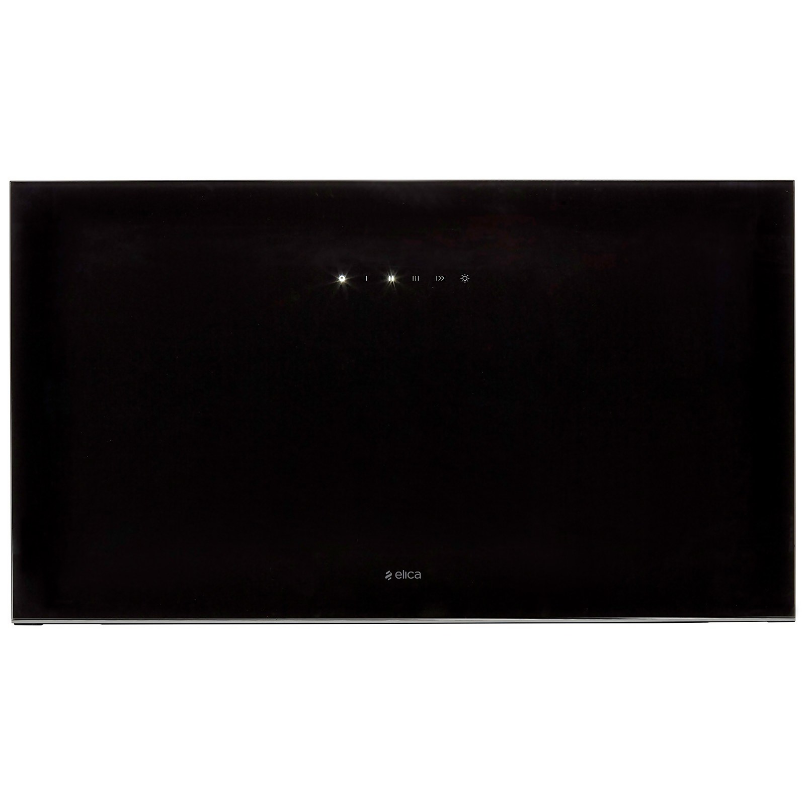 Elica PLAT-BLK-80 80 cm Chimney Cooker Hood - Black Glass - For Ducted/Recirculating Ventilation | Compare The Build