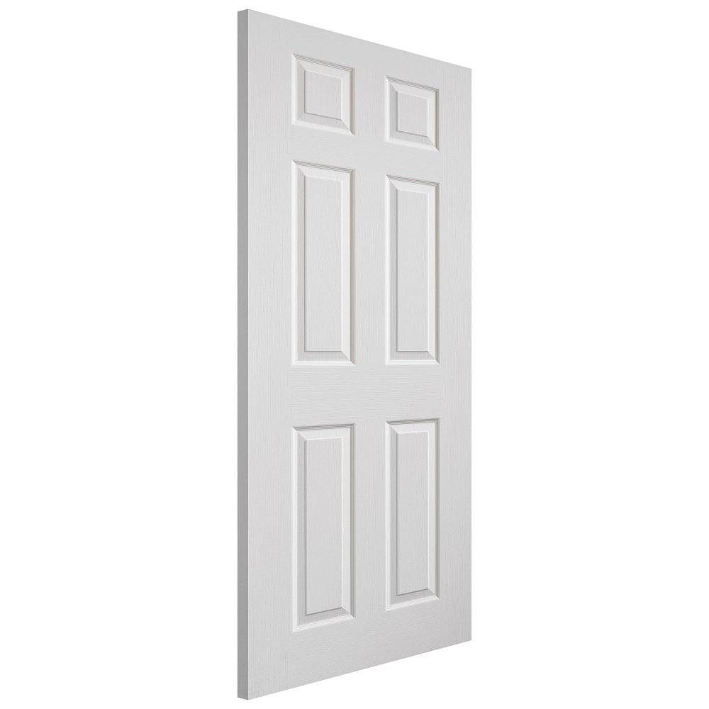 JB Kind Internal White Grained Effect Colonist Primed 6P Door 1981mm x 711mm x 35mm (78" x 28") Price Comparisons | Compare The Build