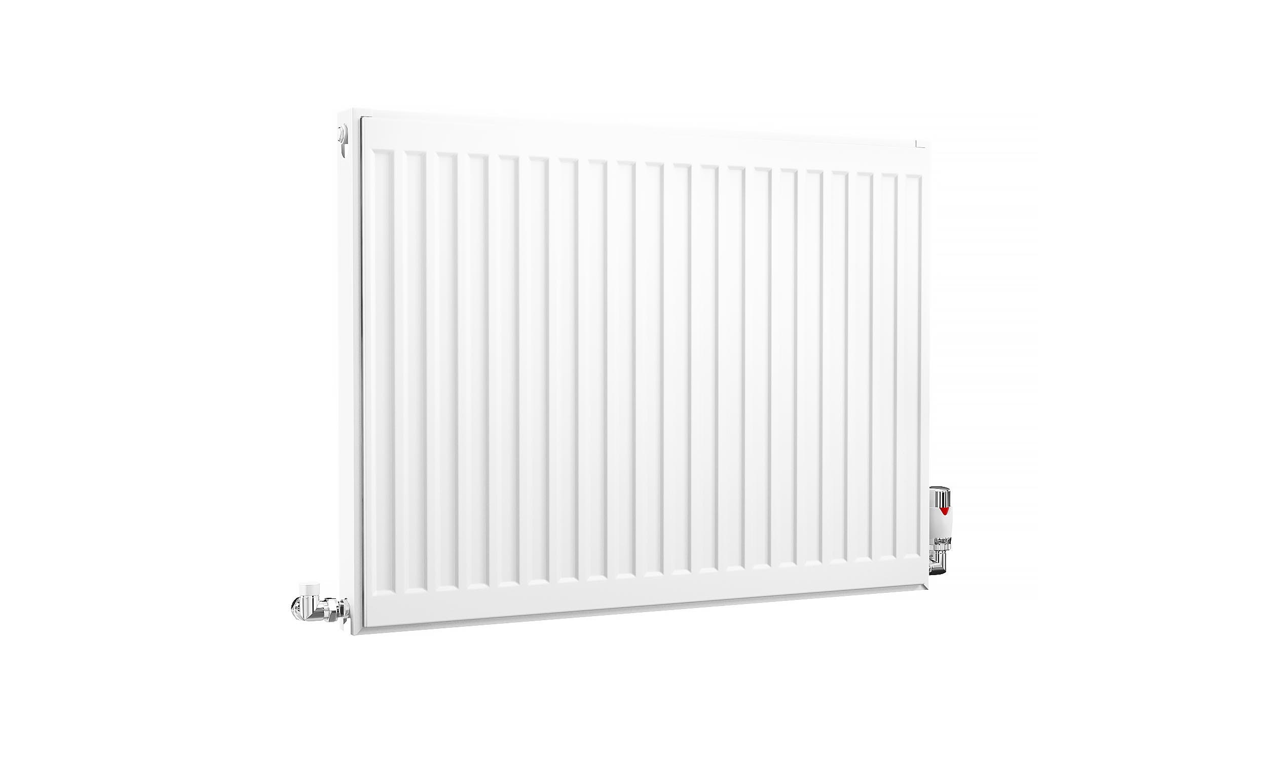 Kartell K-Rad Compact Horizontal Radiator, White, 600mm x 800mm - Double Panel, Single Convector Price Comparisons | Compare The Build