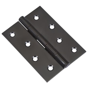 Wickes Pack of 2 Butt Hinges, in Black Nickel, Steel, Size: 102mm | Compare The Build