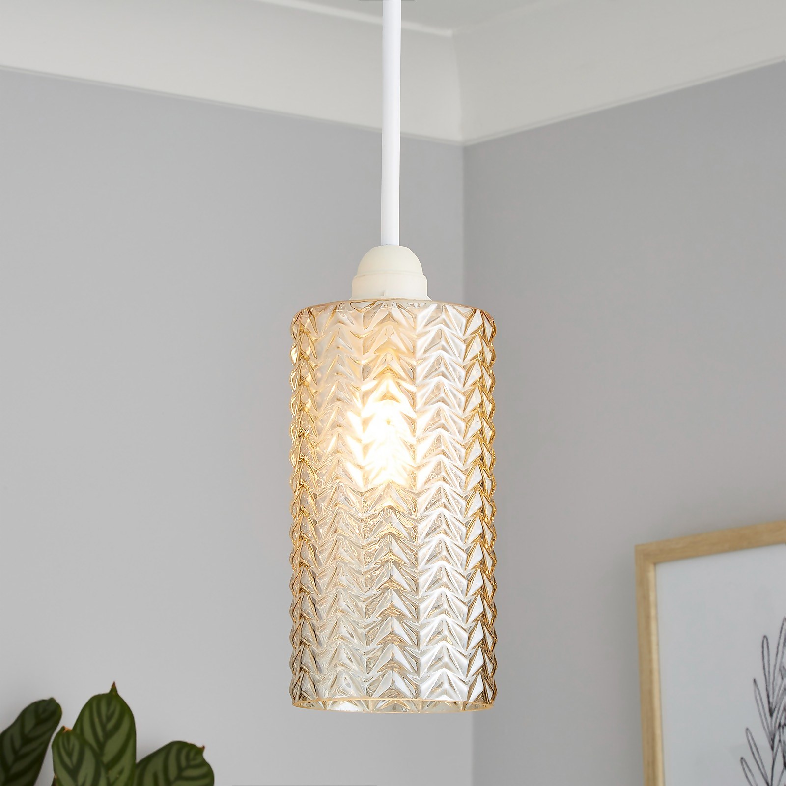 Katya Glass Easy Fit Shade - Champagne | Compare The Build