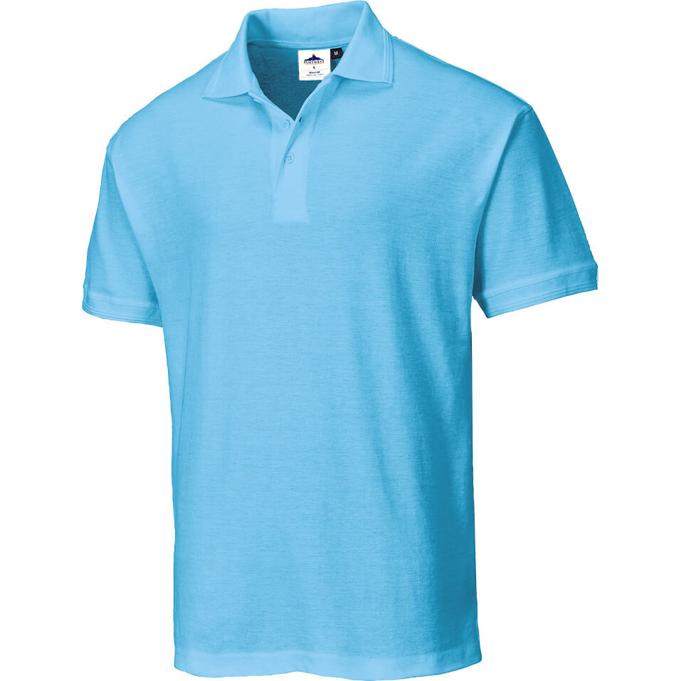 Portwest Naples Polo Shirt Sky Blue XL Price Comparisons | Compare The Build