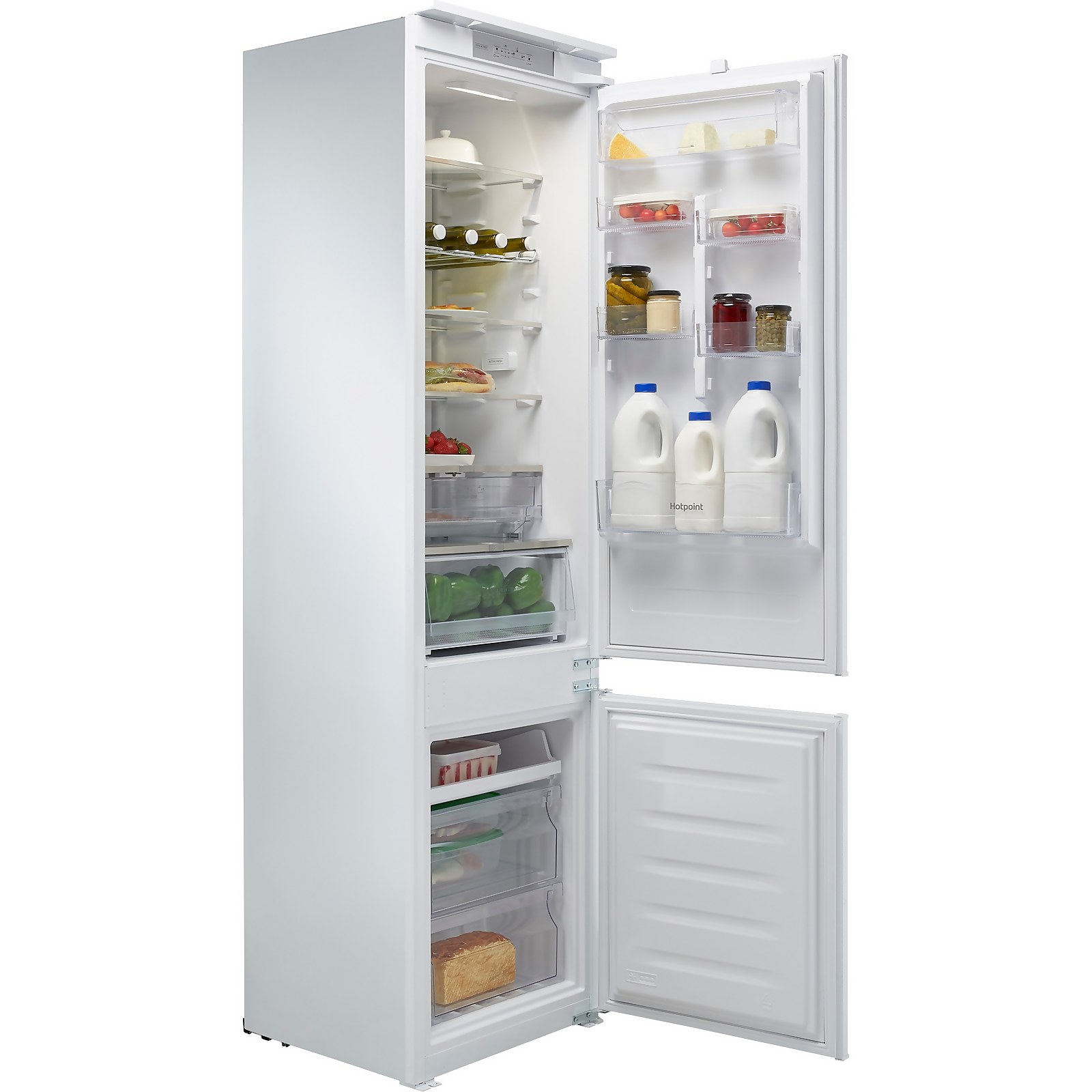 Hotpoint HTC20T321UK Integrated 70/30 Frost Free Fridge Freezer with Sliding Door Fixing Kit - White Price Comparisons | Compare The Build