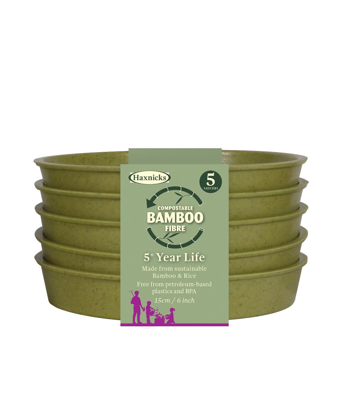 Haxnicks Sage Green Saucer (Dia)15Cm, Pack Of 5 Price Comparisons | Compare The Build