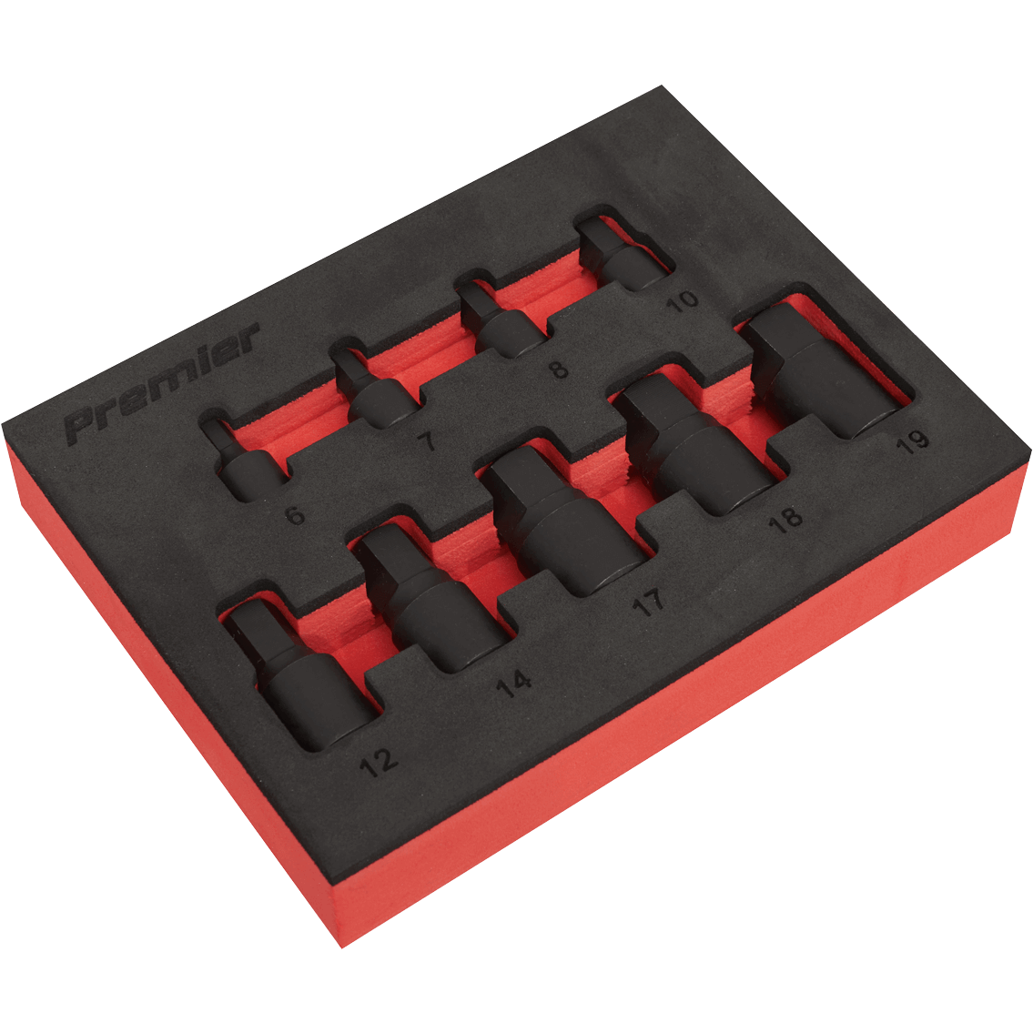 Sealey 9 Piece 1/4" and 3/8" Drive Low Profile Impact Hex Socket Bit Set Combination Price Comparisons | Compare The Build