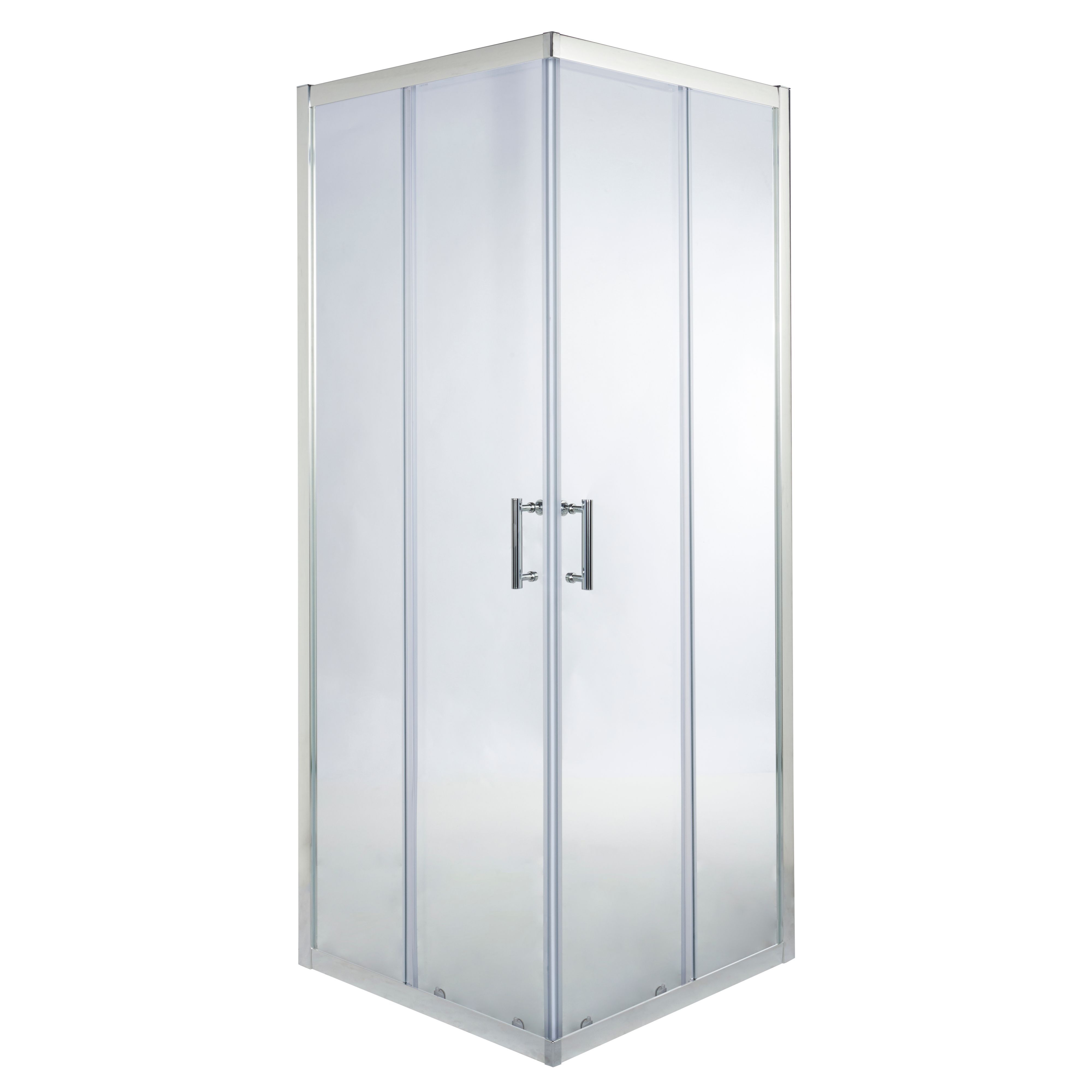 Cooke & Lewis Onega Square Shower Enclosure With Corner Entry Double Sliding Door (W)760mm (D)760mm Price Comparisons | Compare The Build