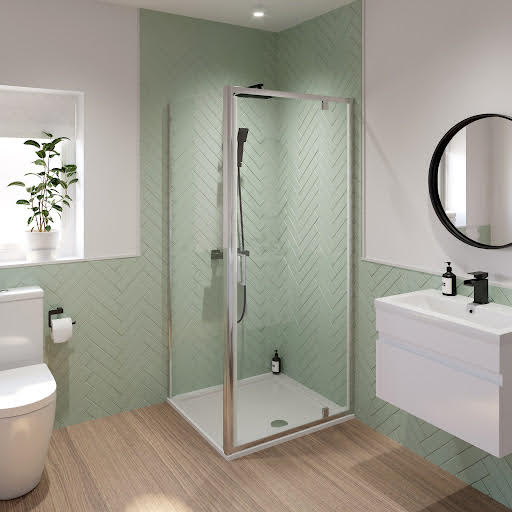 Luxura Pivot Shower Enclosure 760 x 760mm - 6mm Price Comparisons | Compare The Build