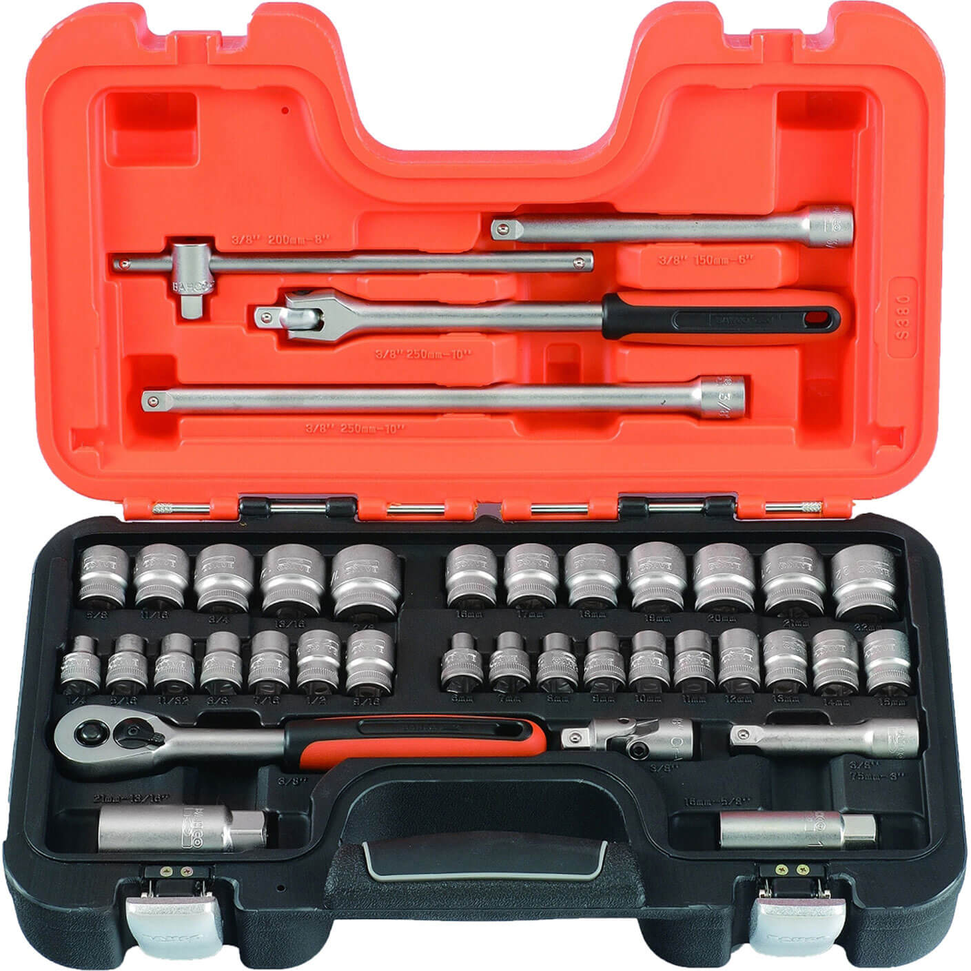 Bahco 38 Piece 3/8" Drive Hex Socket Set Metric and Imperial 3/8" Price Comparisons | Compare The Build