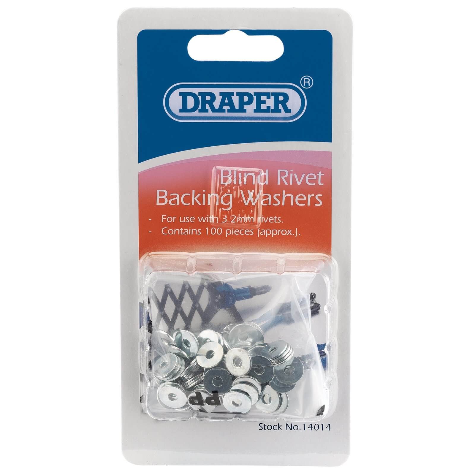 Draper Pop Rivet Washers 3.2mm Pack of 100 Price Comparisons | Compare The Build