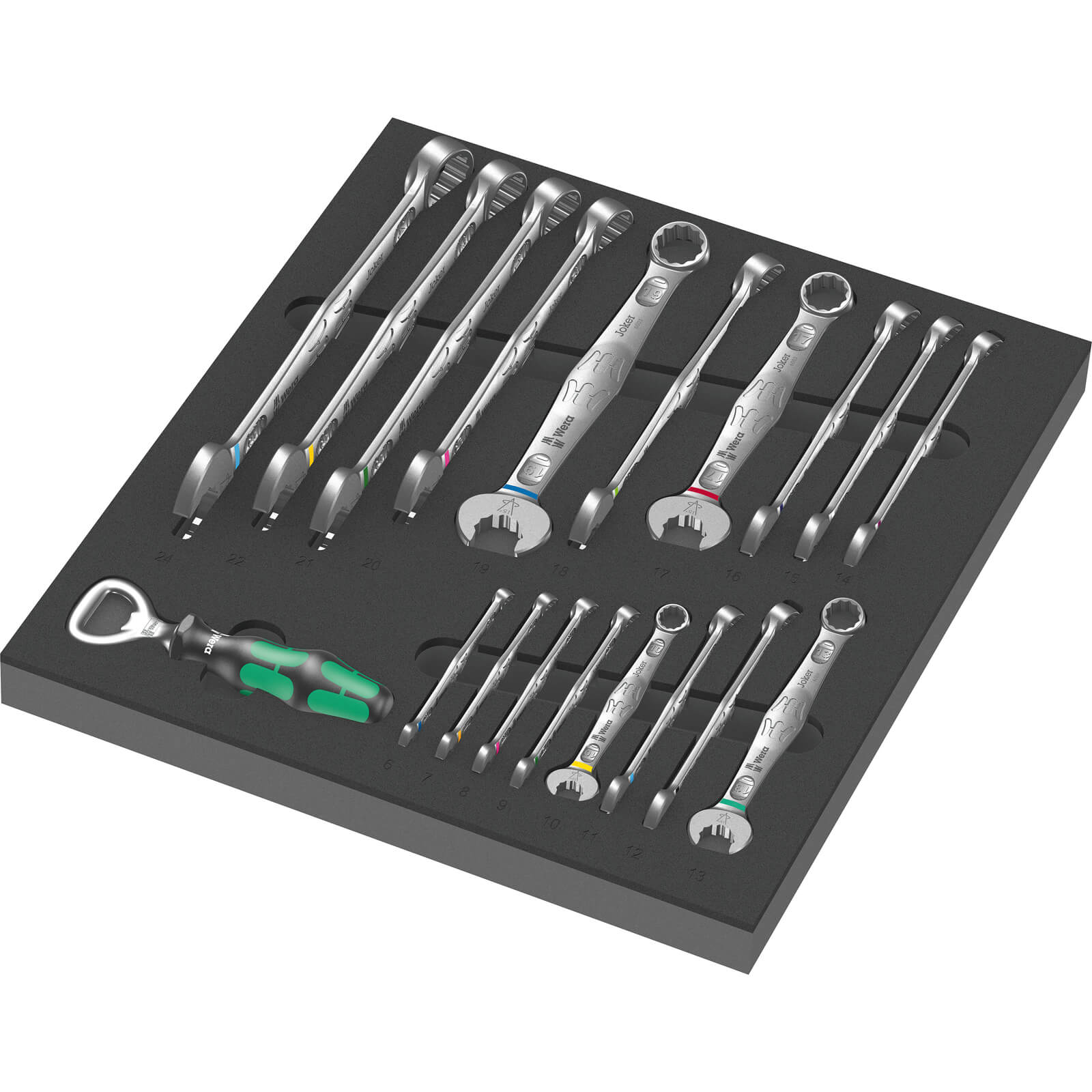 Wera Joker 6003 19 Piece Combination Spanner Set 1 in Foam Insert Tray Price Comparisons | Compare The Build