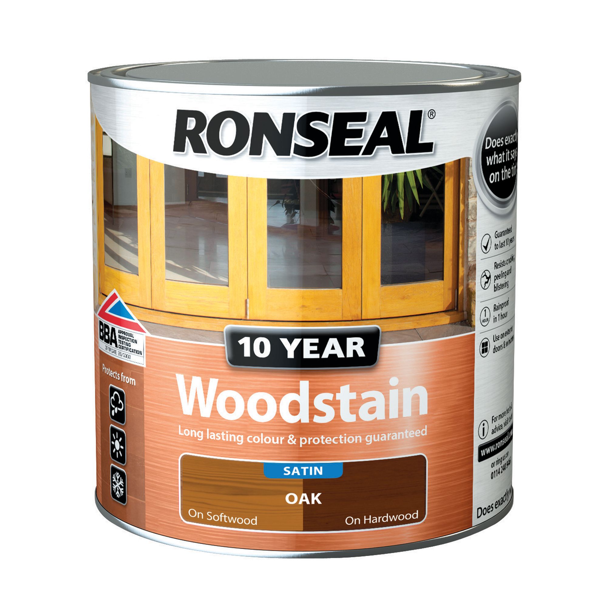 Ronseal Oak Satin Wood Stain, 750Ml Price Comparisons | Compare The Build