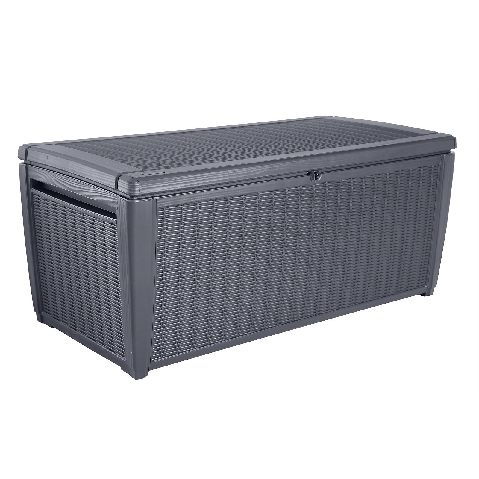 Keter Sumatra Rattan Effect Outdoor Garden Storage Box 511L - Anthracite Price Comparisons | Compare The Build