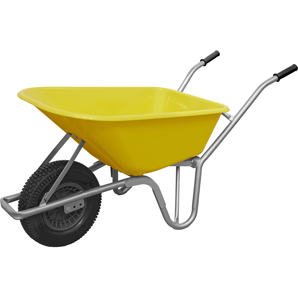 Sealey Heavy Duty Wheelbarrow 100l Yellow | Compare The Build