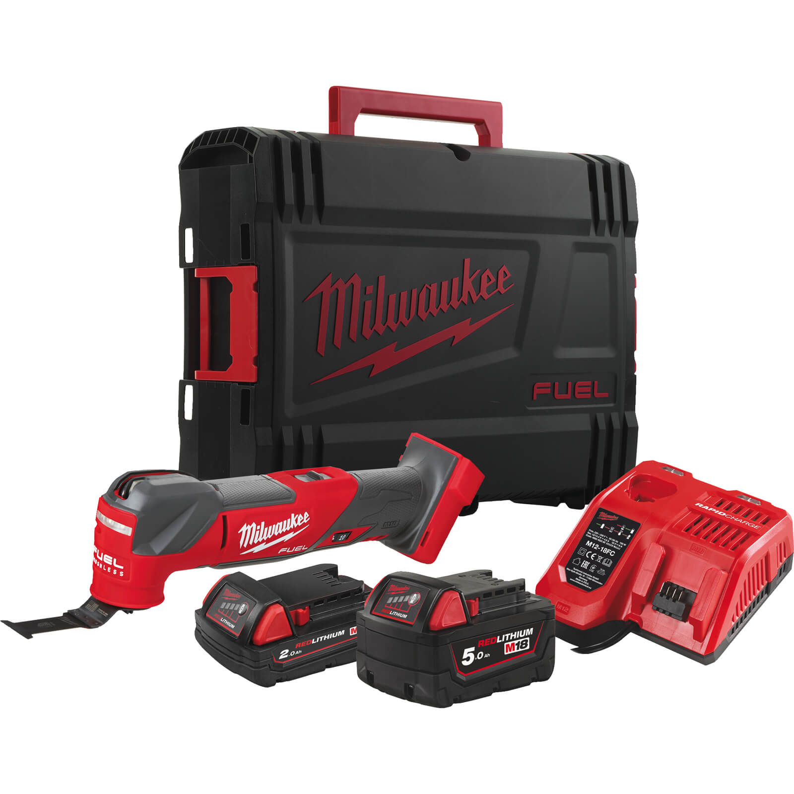 Milwaukee M18 FMT Fuel 18v Cordless Brushless Oscillating Multi Tool 1 X 2ah & 1 x 5ah Li-ion Charger Case Price Comparisons | Compare The Build