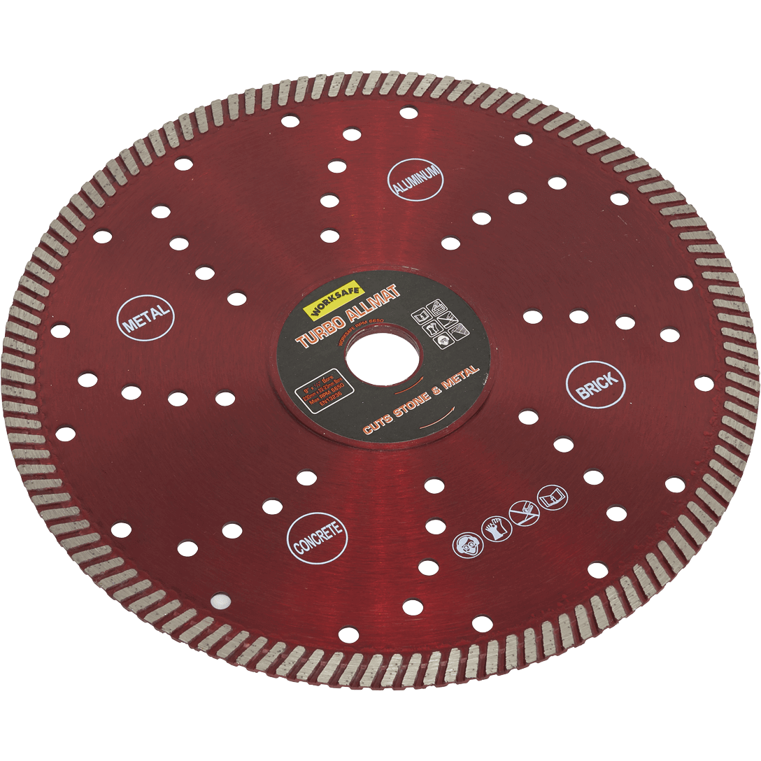 Sealey Turbo Allmat Diamond Blade for Stone and Metal 230mm 22mm Price Comparisons | Compare The Build