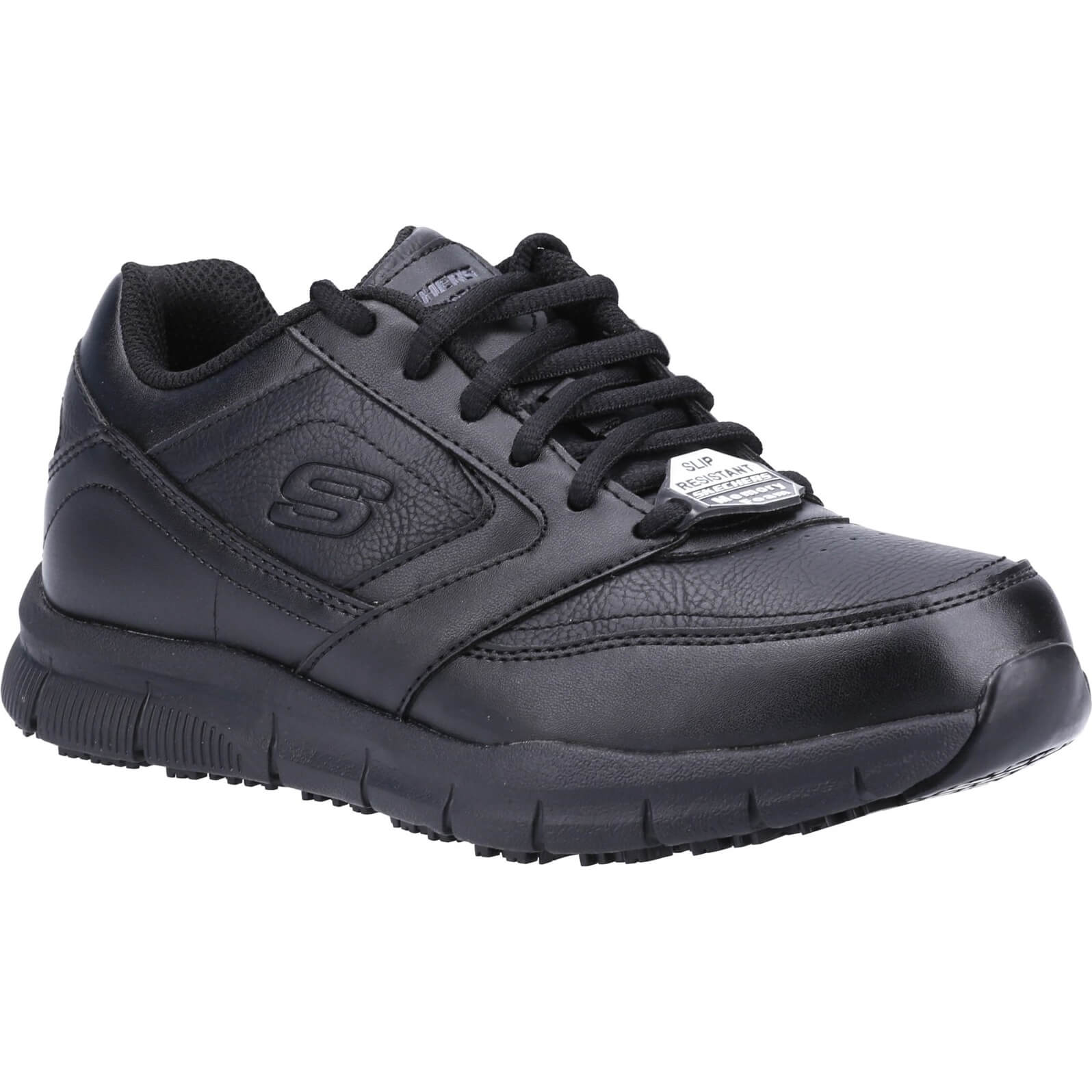 Skechers Nampa Wyola Womens Work Trainers Black Size 5 | Compare The Build