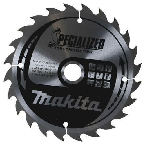 Makita SPECIALIZED Cordless Wood Cutting Saw Blade 150mm 24T 10mm Price Comparisons | Compare The Build