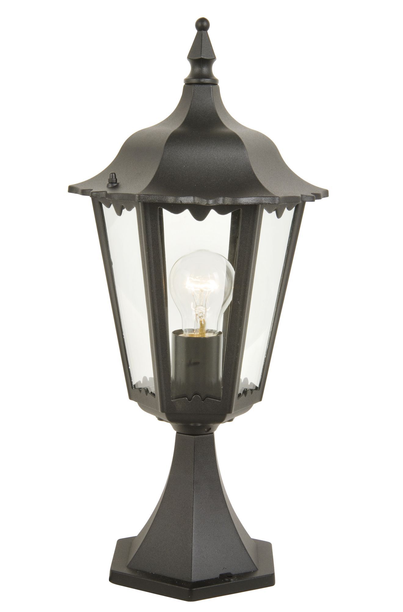 Waterville Black Mains-Powered Outdoor Post Topper Light Price Comparisons | Compare The Build
