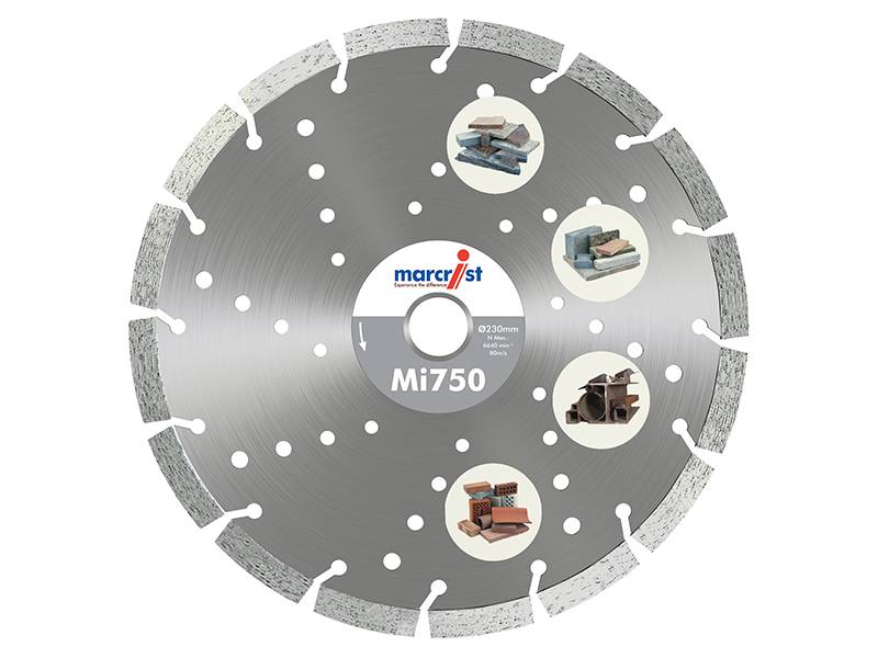 Marcrist MRC750230 Mi750 Diamond Blade Long Life Universal Cut 230 x 22.2mm Price Comparisons | Compare The Build