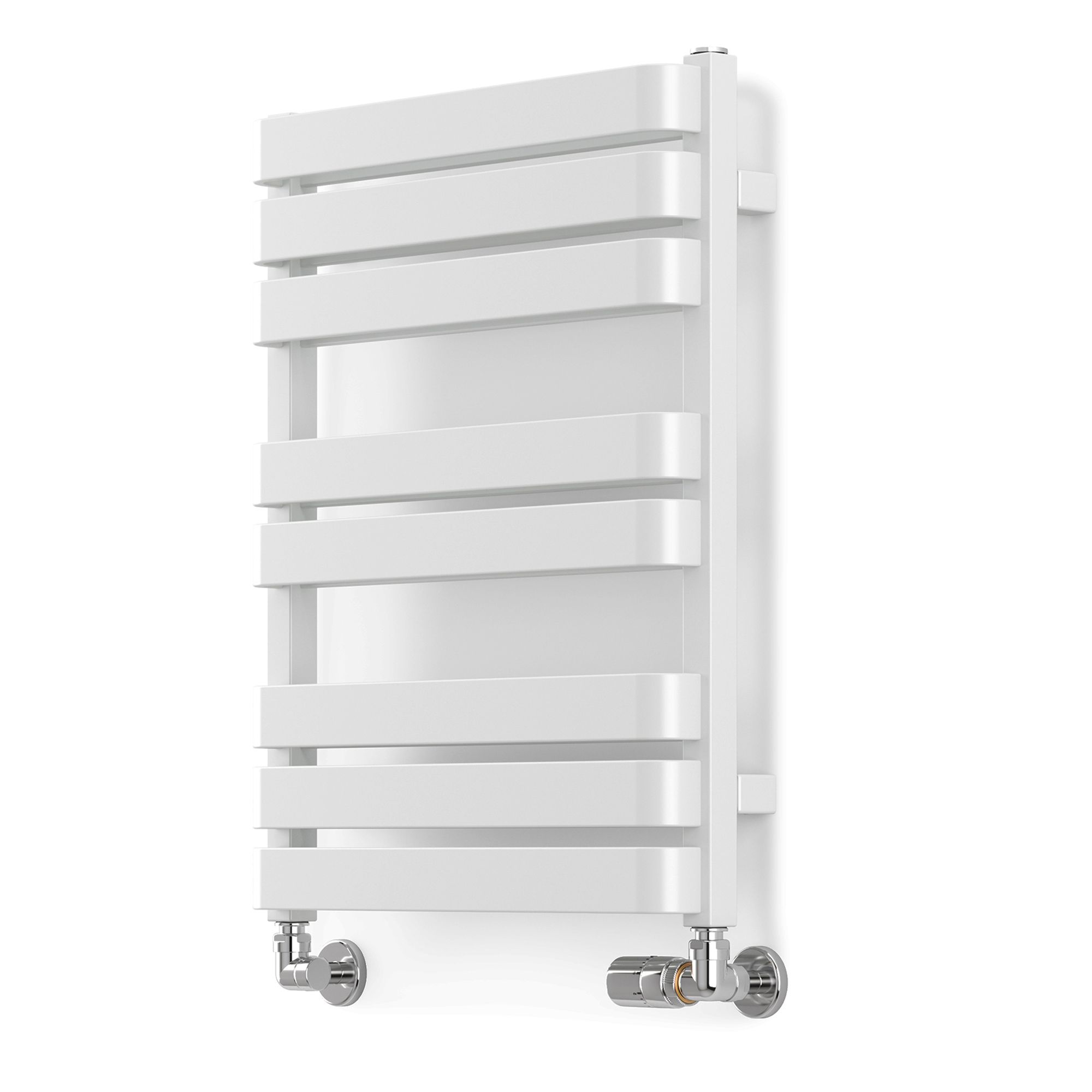 Terma Warp T Bold White Flat Towel Warmer (W)500mm X (H)655mm Price Comparisons | Compare The Build