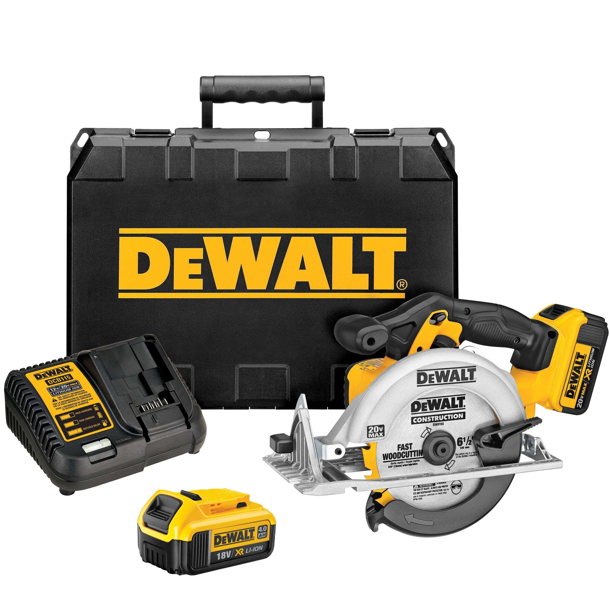 Dewalt 18V 2 X 4Ah Li-Ion Xr 165mm Cordless Circular Saw Dcs391M2-Gb Price Comparisons | Compare The Build