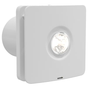 Sensio Remy White Wall Ventilation Fan with Aquilo Ventilation Ducting Kit - ø100mm | Compare The Build