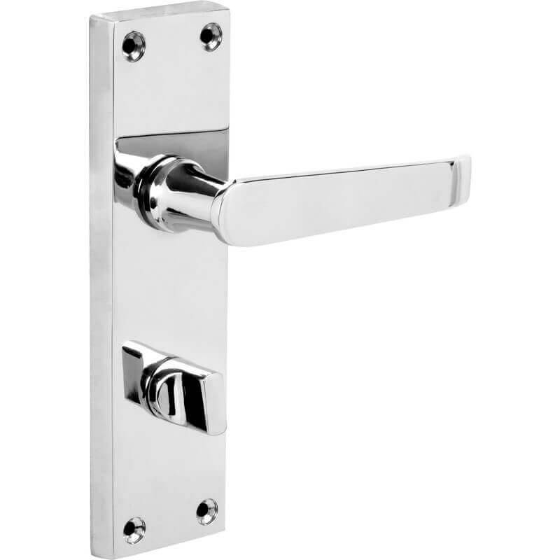 Far East Victorian Scroll Lever Bathroom Lock Handle Satin Nickel | Compare The Build