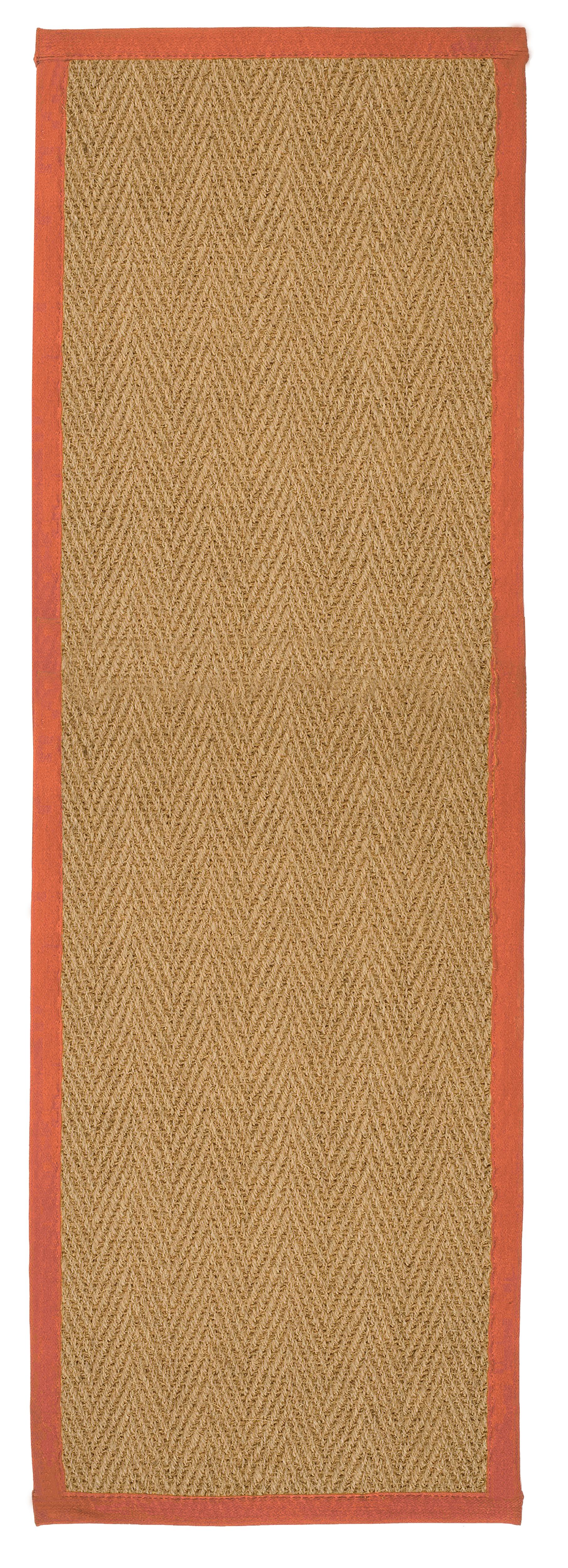 Herringbone Weave Brown, Orange Rug 180Cmx60Cm Price Comparisons | Compare The Build