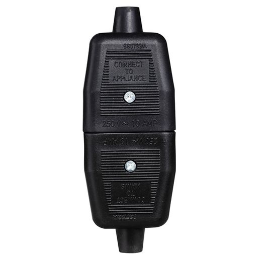 Masterplug 3 Pin Heavy Duty Non Reversible Inline Rubber Connector Black NC103B-01 Price Comparisons | Compare The Build