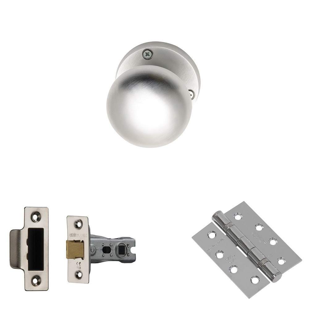 XL Joinery Elbe Satin Chrome Fire Door Handle Pack - 75mm ELBEFD75 Price Comparisons | Compare The Build