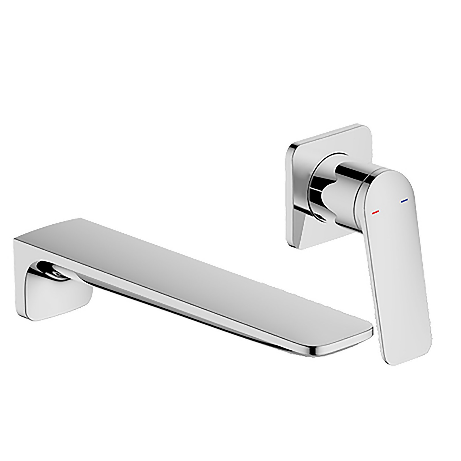 Bathstore Aero Wall Mounted Basin Mixer Chrome | Compare The Build