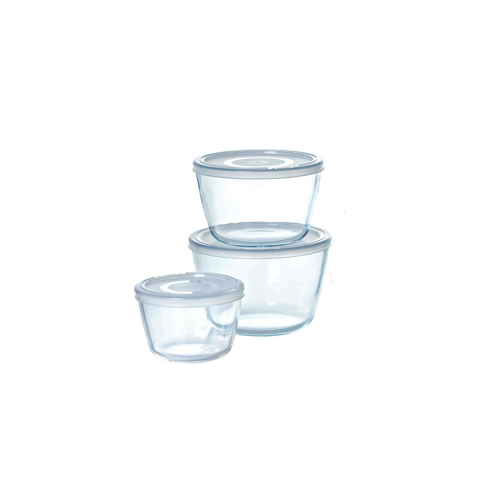 Pyrex Cook & Freeze Round 3 Piece Food Storage Set - White | Compare The Build