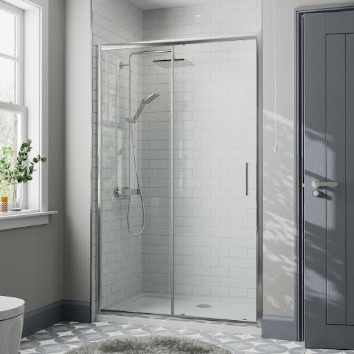 Diamond Sliding Shower Door 1100mm - 8mm | Compare The Build