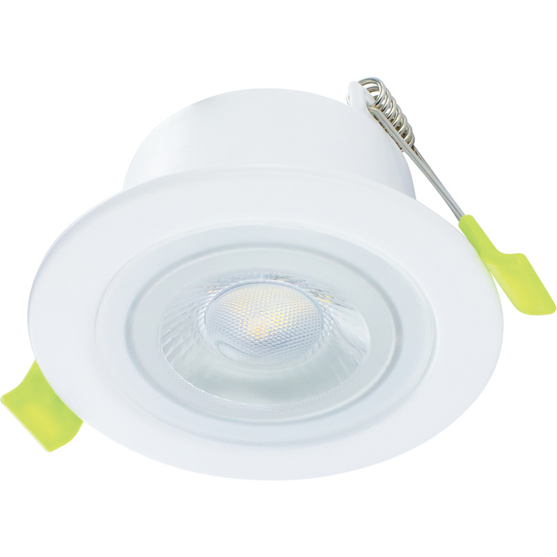 Integral LED EcoGuard Fire Rated IP65 Integrated Downlight Dimmable 5W 600lm 4000k Cool in White Steel/Alu/Polycarbonate Price Comparisons | Compare The Build